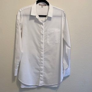 Athleta white buttondown M